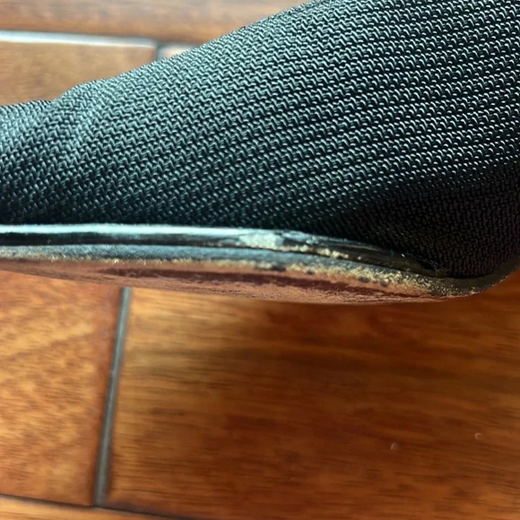 Vintage Stuart Weitzman Black Sq Toe Block Heel Pump Size 7 - Picture 11 of 15